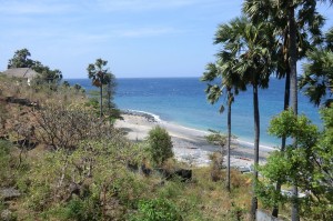 Notre première plage!