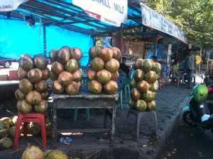 stands de coconuts à foison pour 0,70€