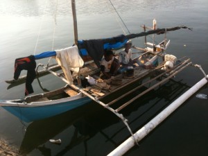 pêcheurs en pause déj