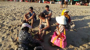 soirée sur Kuta beach