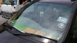 tickets de parking spécifiques