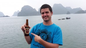 Halong beer on the rock