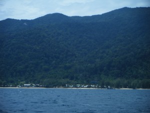île de Tioman droit devant