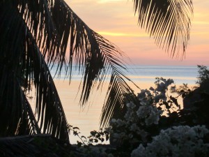 sunset depuis la chambre