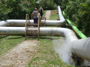 canalisation d'eau chaude soufrée