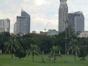 Manille et son golf en plein centre...