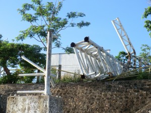 quelques dégâts après le typhon