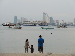 famille thaïe en vacances