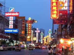 Yaowarat avenue à Chinatown