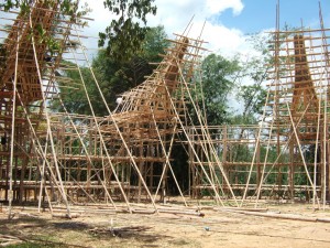 Constructions temporaires pour cérémonie