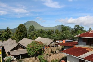 vue sur le Lokon depuis l'hôtel